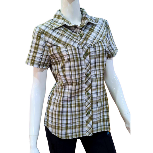 【 EasyMain 】SEA0146 女休閒快乾格子衫 EASYMAIN