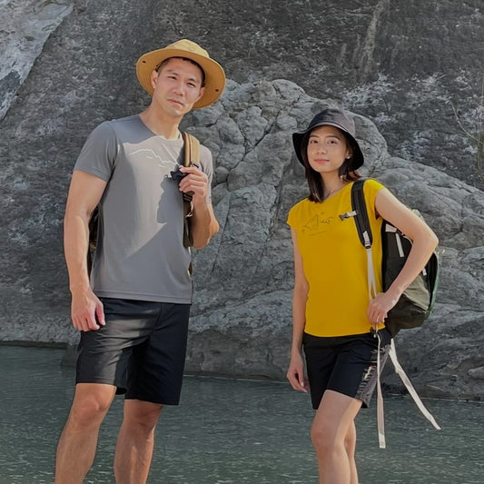 【 EasyMain 】TE24022 女細橫紋排汗短袖T恤 - JJSJ結交世界