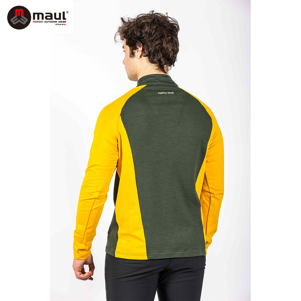 【 MAUL】Schafjöchl 男羊毛彈性透氣快乾長袖衫