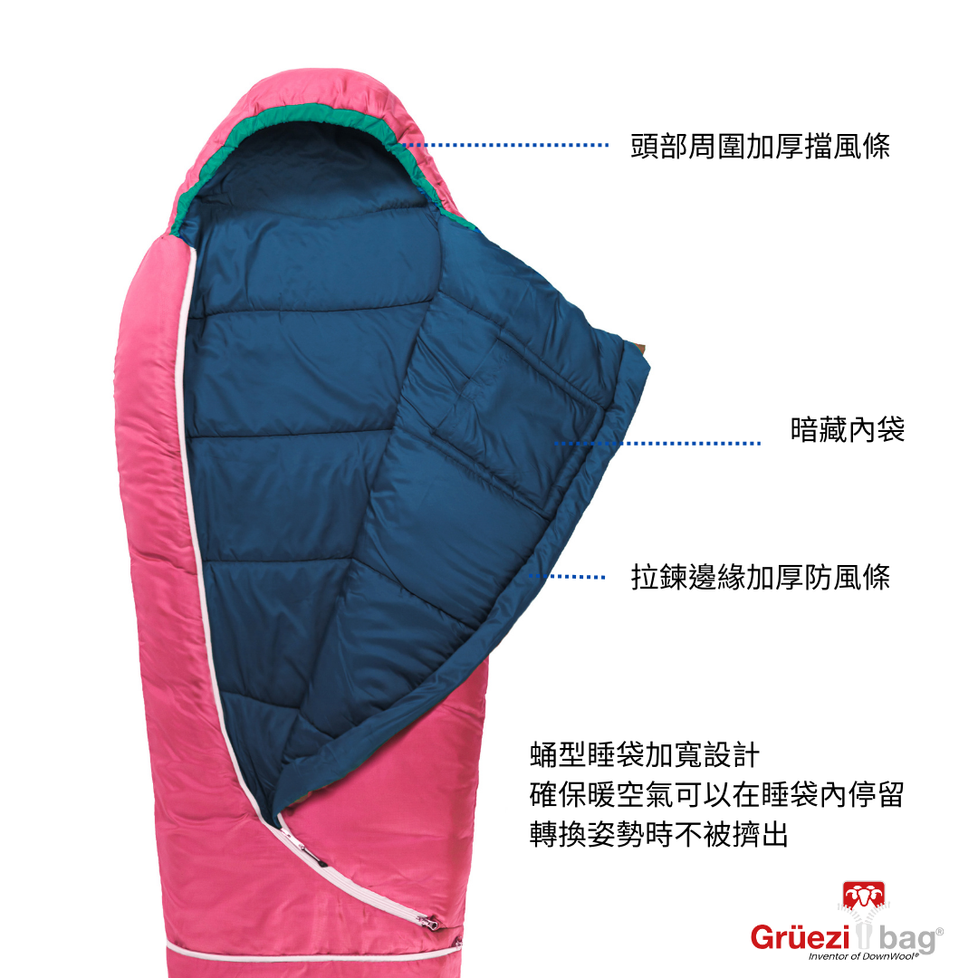 【 GRÜEZI BAG 】BIOPOD WOOL KIDS WORLD TRAVELLER 兒童羊毛睡袋