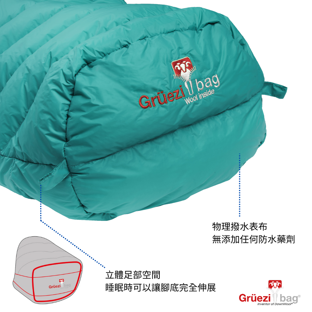 【 GRÜEZI BAG 】BIOPOD DOWNWOOL EXTREME LIGHT 175 極輕量小體積夏季睡袋 - JJSJ結交世界