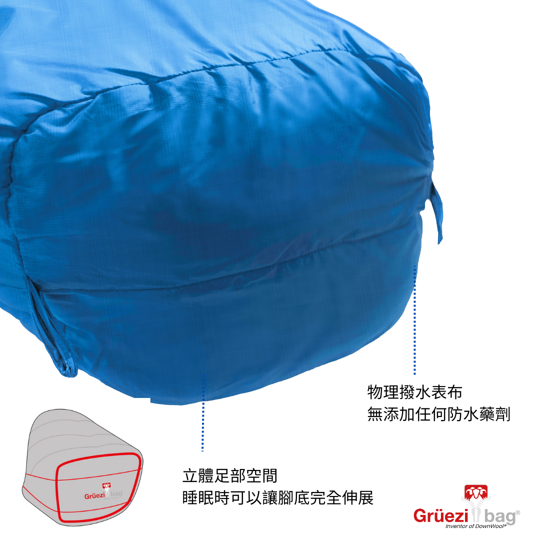 【 GRÜEZI BAG 】CLOUD MUMIE 極輕量小體積夏季睡袋