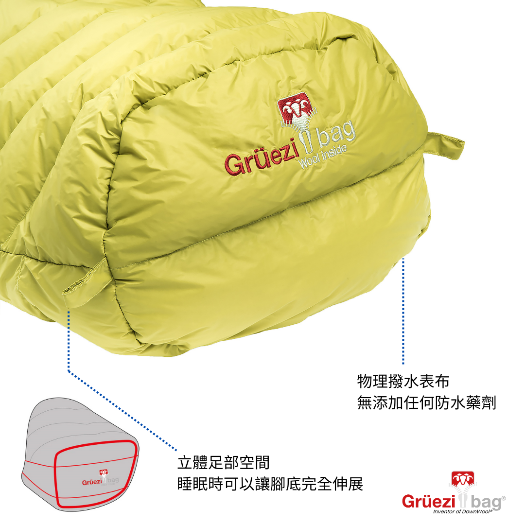 【 GRÜEZI BAG 】BIOPOD DOWNWOOL EXTREME LIGHT 185 極輕量小體積夏季睡袋 - JJSJ結交世界