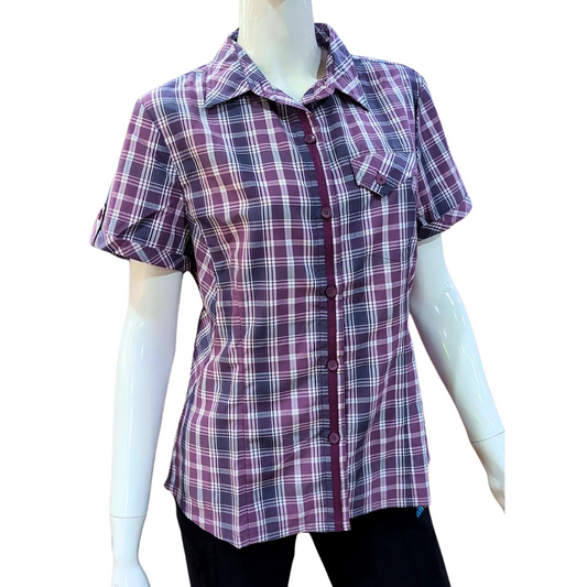 【 EasyMain 】SEA0142 女休閒快乾格子衫 EASYMAIN