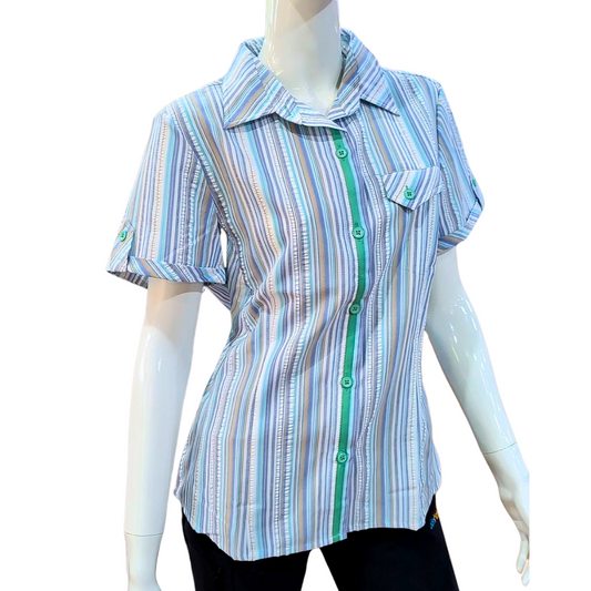 【 EasyMain 】SEA0142 女休閒快乾格子衫 EASYMAIN