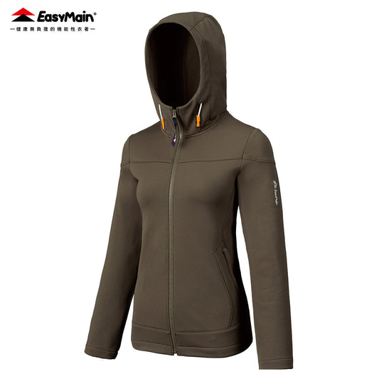 【 EasyMain 】CE22096  女排汗快乾保暖連帽外套 EASYMAIN