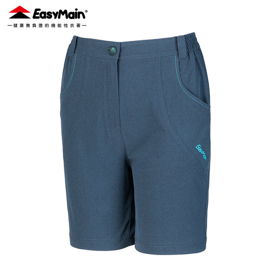 【 EasyMain 】DE25402 女快乾彈性棉感五分褲 - JJSJ結交世界