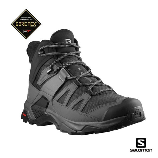 【SALOMON】 X ULTRA 4 Goretex 男款中筒登山鞋 寬楦 - JJSJ結交世界