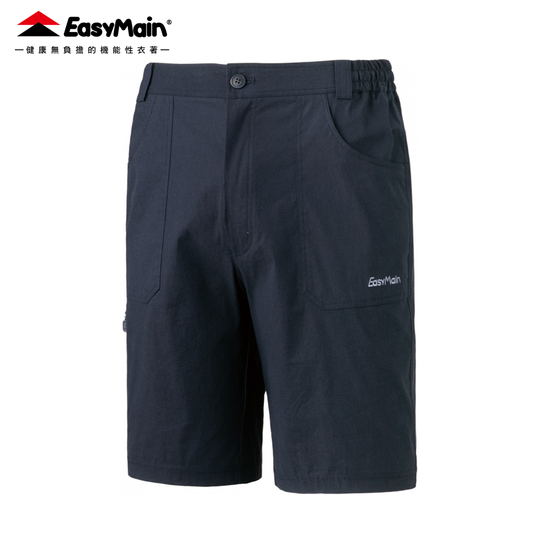【 EasyMain 】RE23047  男彈性吸汗有機蕉麻六分褲 - JJSJ結交世界