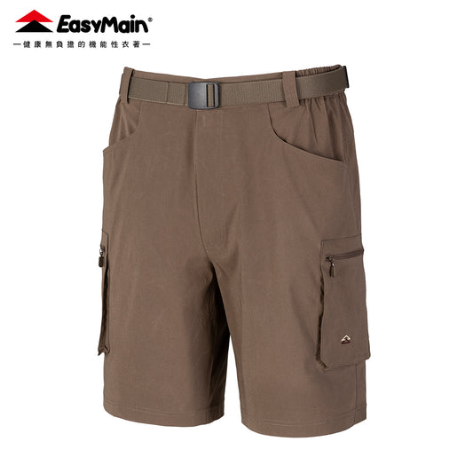 【 EasyMain 】RE25045 男撥水快乾透氣細格五分褲