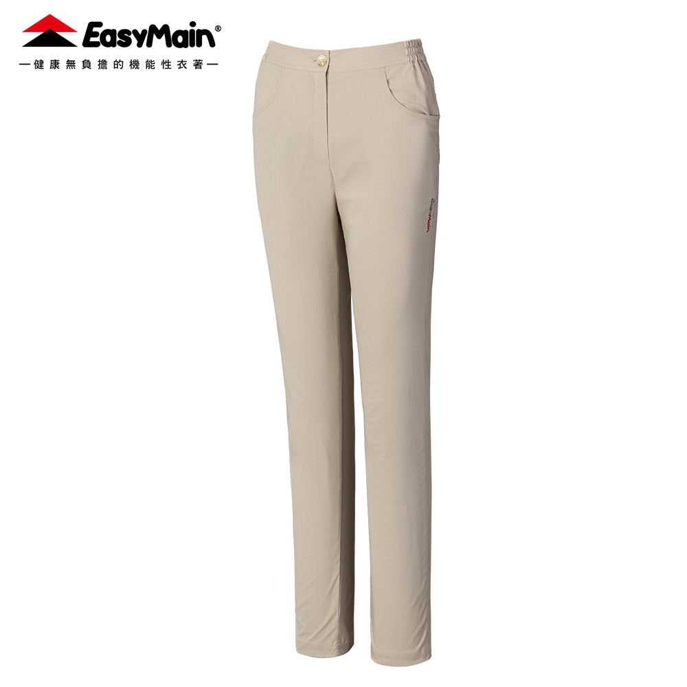 【 EasyMain 】RE25046女彈性快乾細格長褲 - JJSJ結交世界