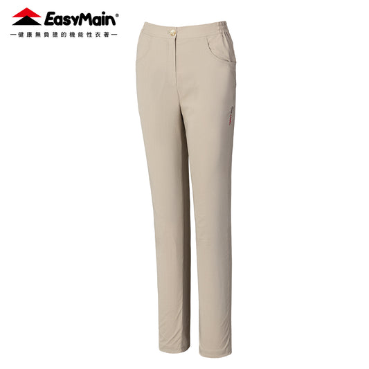 【 EasyMain 】RE25046女彈性快乾細格長褲 - JJSJ結交世界
