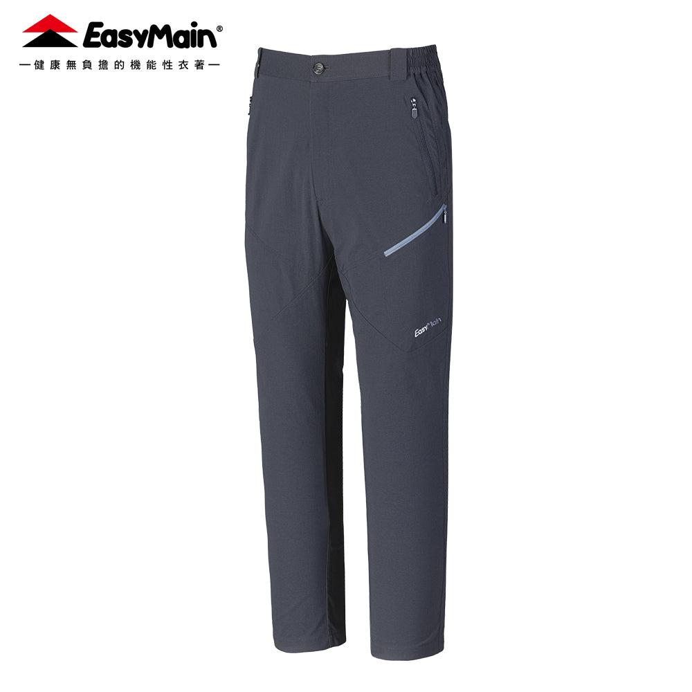 【 EasyMain 】RE25047 男彈性快乾細格長褲 - JJSJ結交世界