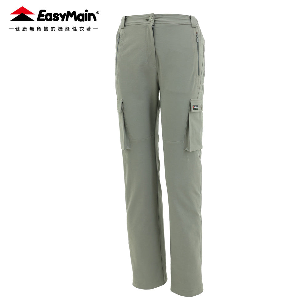 【 EasyMain 】RE25056 女棉感彈性耐磨撥水長褲 EASYMAIN