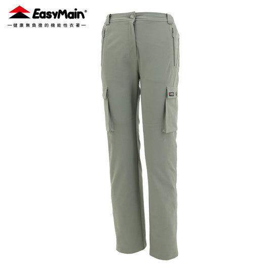 【 EasyMain 】RE25056 女棉感彈性耐磨撥水長褲 EASYMAIN