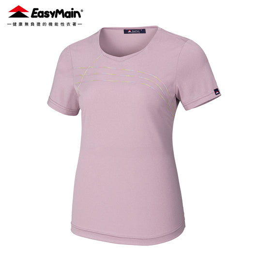 【 EasyMain 】TE25014 女超輕防曬棉感排汗短袖T恤 - JJSJ結交世界