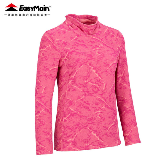【 EasyMain 】TE25078 女輕暖高領長袖T恤 EASYMAIN