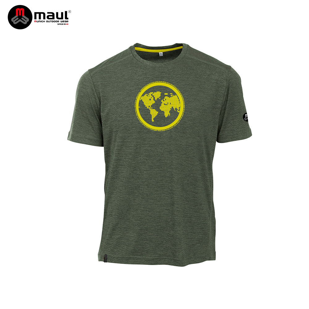 【 MAUL】Earth fresh 男抗臭透氣快乾印花短T恤 - JJSJ結交世界