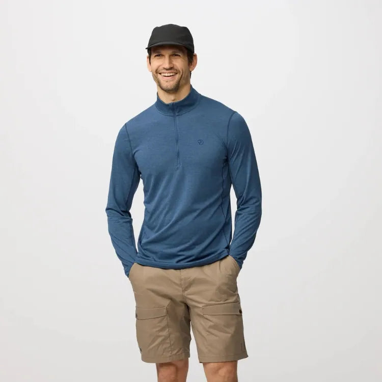 【Fjällräven】 Abisko Day Hike Half Zip 排汗衣 男 Fjällräven