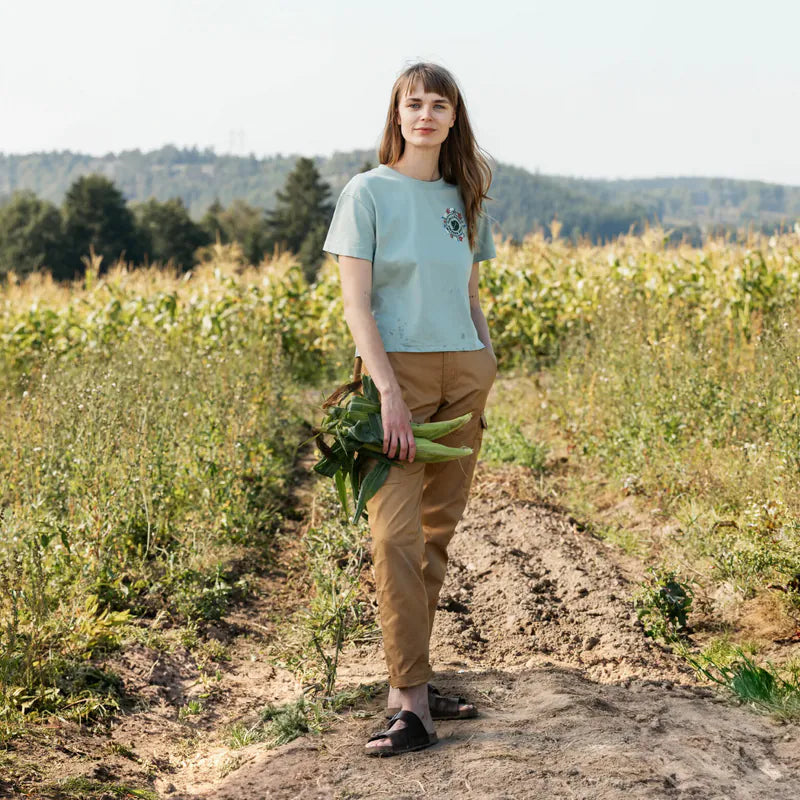 【Fjällräven】Fjallblomster Logo T恤 女 Fjällräven