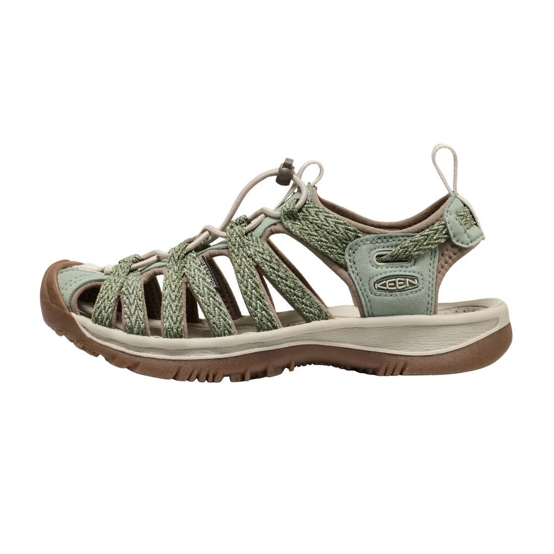 【 KEEN 】WHISPER 輕量級護趾涼鞋 女款 綠 KEEN