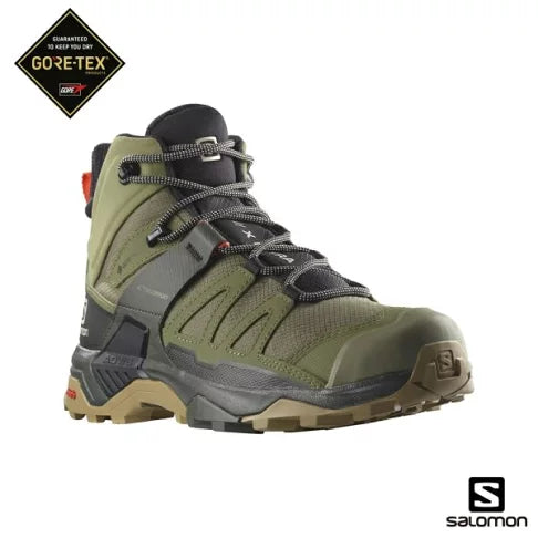 【SALOMON】 X ULTRA 4 Goretex 男款中筒登山鞋 寬楦