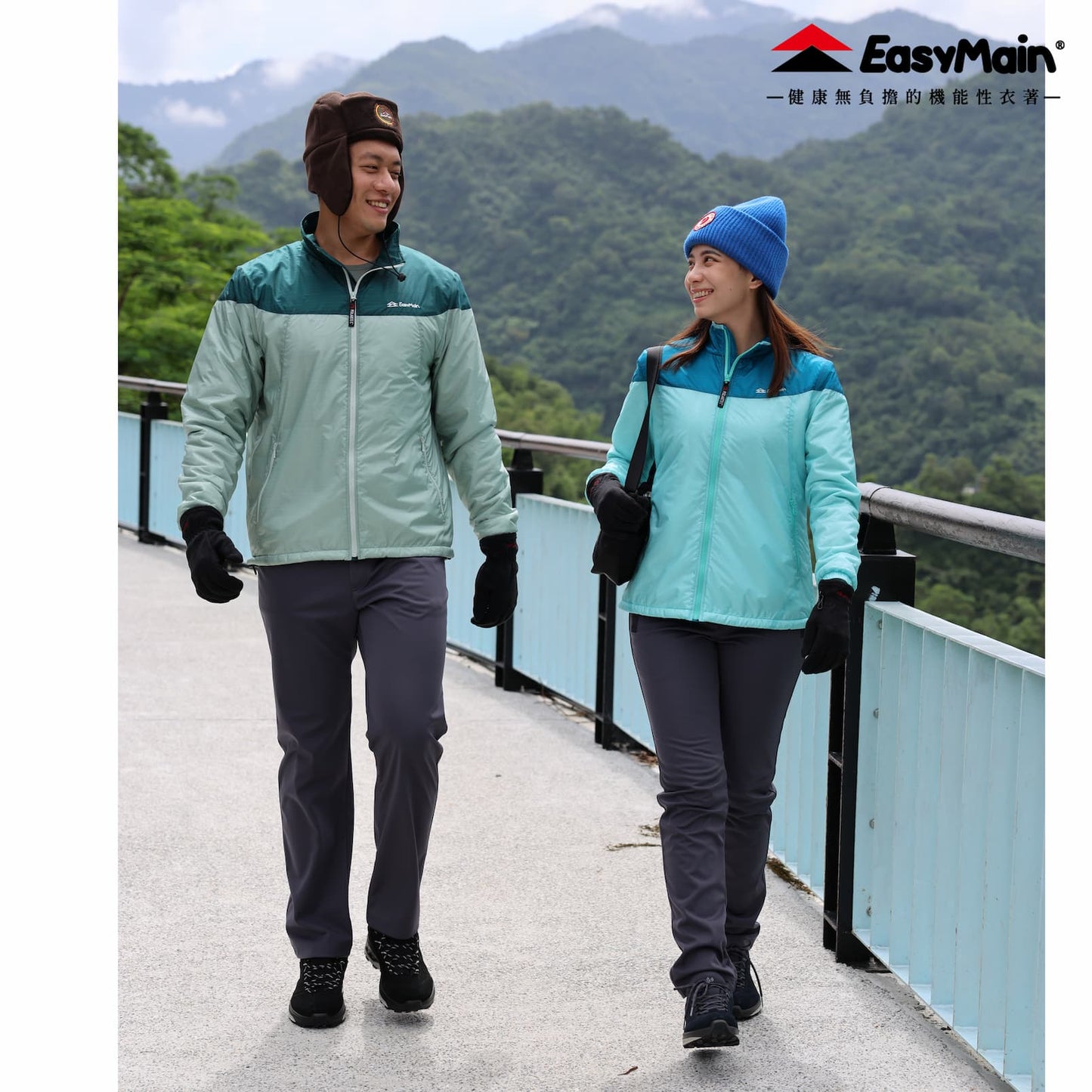 【 EasyMain 】CE25093男動態保暖超輕防風透氣外套 EASYMAIN