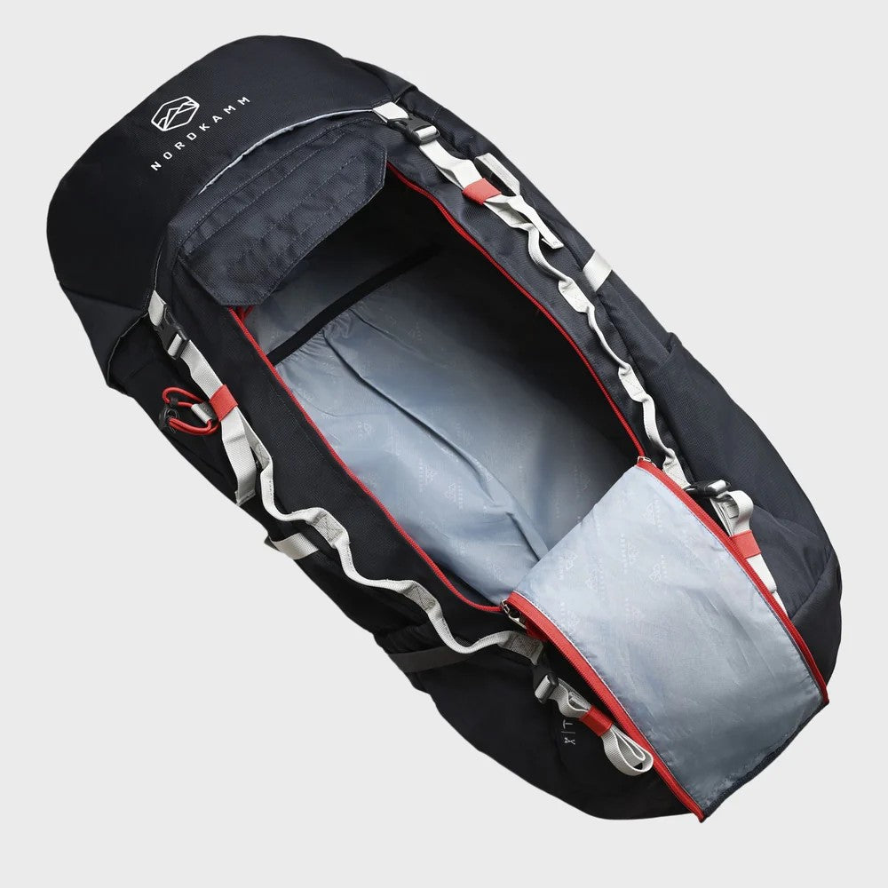 【NORDKAMM】50L ANTARES Trek & Travel  蓋頂前開登山背包/ 附雨套  海軍藍 NORDKAMM
