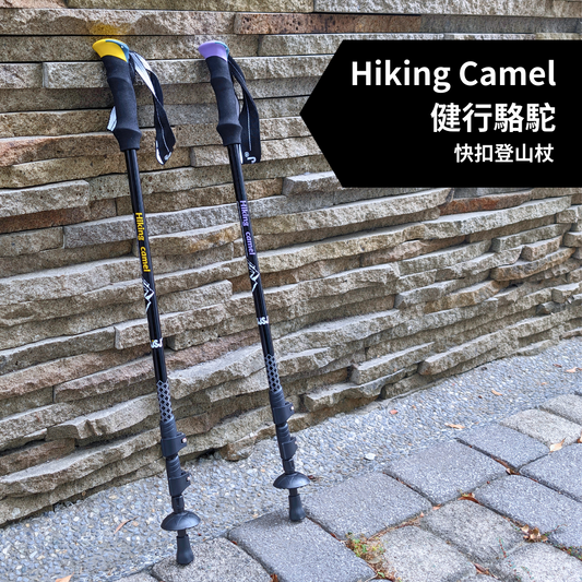 【JJSJ 】Hiking Camel 健行駱駝 快扣登山杖