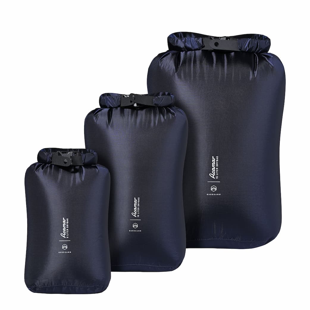 【NORDKAMM】ACAMAR Ultralight Dry Bag 超輕量防水收納袋 3入組｜海軍藍 NORDKAMM