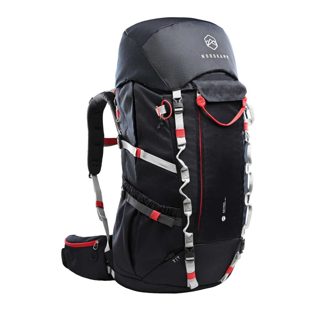 【NORDKAMM】50L ANTARES Trek & Travel  蓋頂前開登山背包/ 附雨套  海軍藍 NORDKAMM