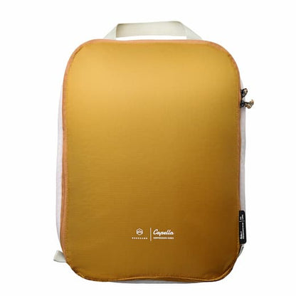 【NORDKAMM】 CAPELLA Packing Cubes 超輕量壓縮收納袋兩件組 ｜芥末黃 NORDKAMM