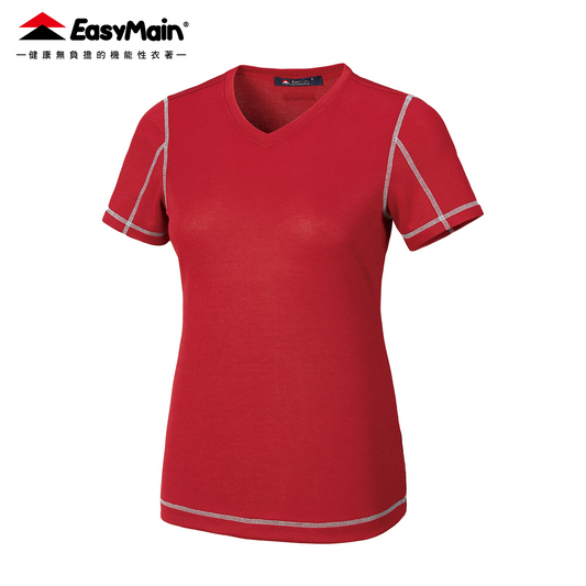 【 EasyMain 】DE26402 女舒爽排汗抗臭短袖T恤 EASYMAIN