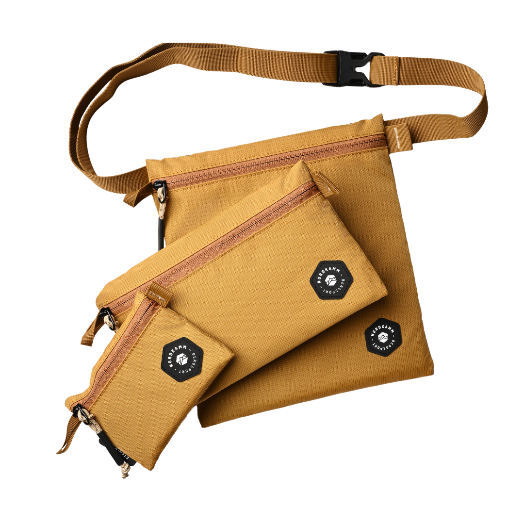 【NORDKAMM】ETAMIN Accessory Bags 多功能收納袋 3入組｜芥末黃 NORDKAMM