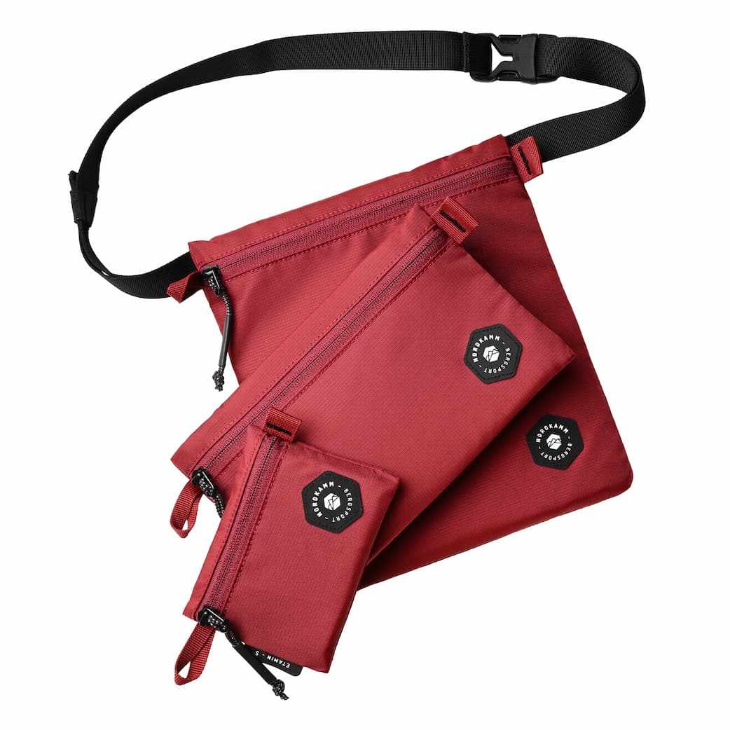 【NORDKAMM】ETAMIN Accessory Bags 多功能收納袋 3入組｜暗紅 NORDKAMM