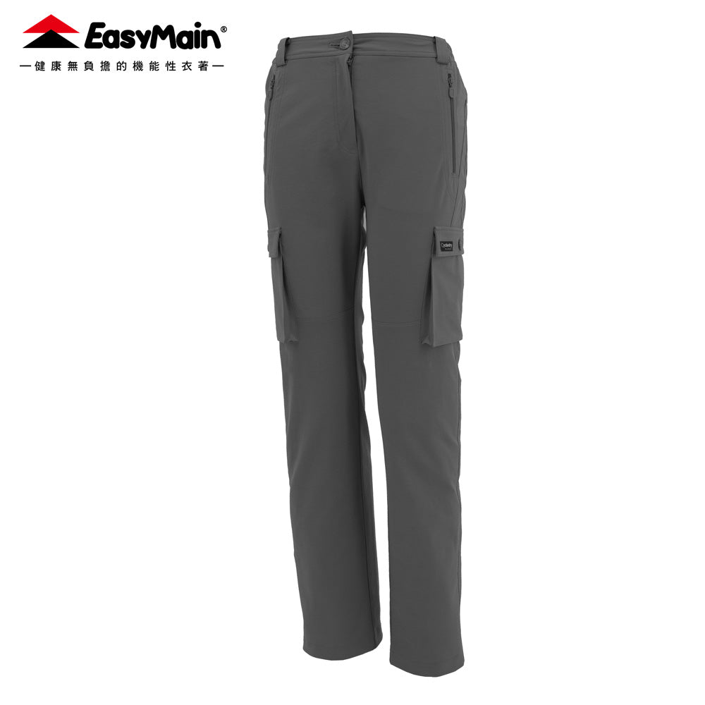 【 EasyMain 】RE25056 女棉感彈性耐磨撥水長褲 EASYMAIN