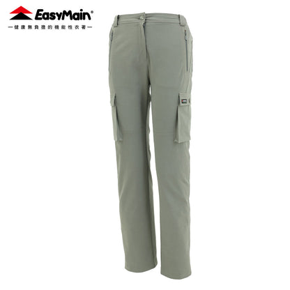 【 EasyMain 】RE25056 女棉感彈性耐磨撥水長褲 EASYMAIN