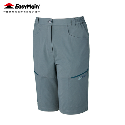 【 EasyMain 】RE26044 女撥水快乾透氣細格六分短褲 EASYMAIN