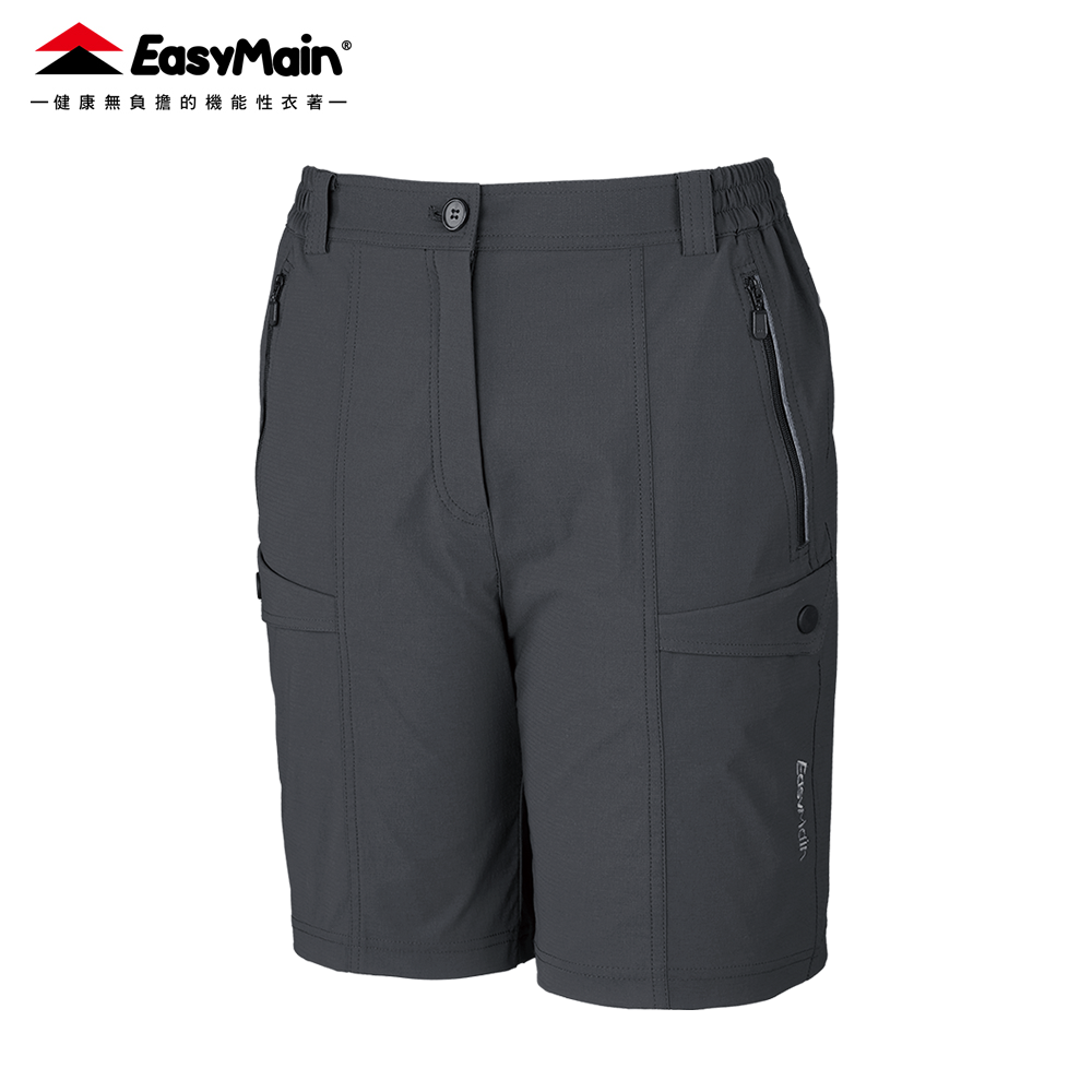 【 EasyMain 】RE26046 女彈性快乾細格五分短褲 EASYMAIN