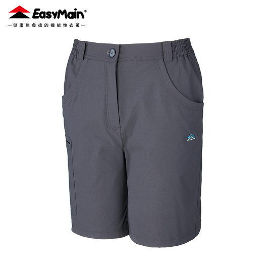 【 EasyMain 】RE26048 女彈性快乾細格五分短褲 (副本) EASYMAIN