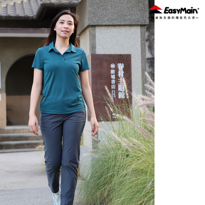 【 EasyMain 】SE26000 女調溫防臭無靜電短袖休閒衫 EASYMAIN