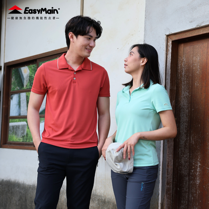 【 EasyMain 】SE26000 女調溫防臭無靜電短袖休閒衫 EASYMAIN