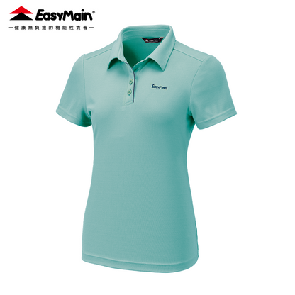 【 EasyMain 】SE24004女調溫防臭無靜電短袖衫 EASYMAIN