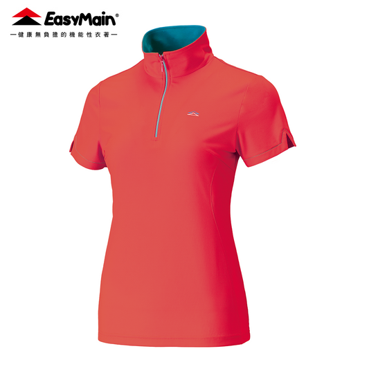 【 EasyMain 】SE24008 女快乾透氣短袖休閒衫 EASYMAIN