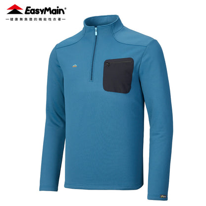 【 EasyMain 】SE25063 男排汗速乾保暖長袖衫 EASYMAIN