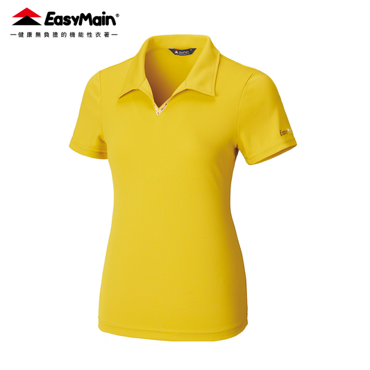 【 EasyMain 】SE26002 女調溫防臭無靜電短袖休閒衫 EASYMAIN