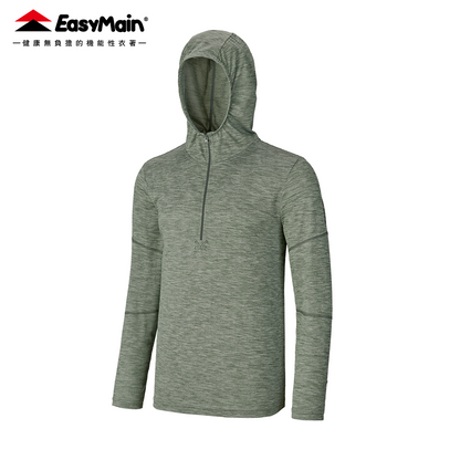 【 EasyMain 】SE26005 男排汗長袖連帽休閒衫 EASYMAIN