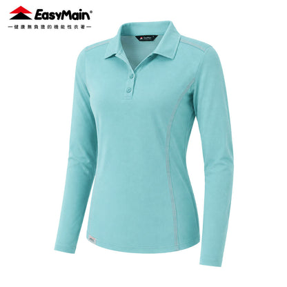 【 EasyMain 】SE26066 女調溫防臭抗靜電長袖休閒衫 EASYMAIN