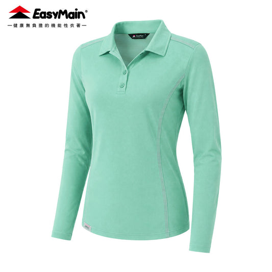 【 EasyMain 】SE26066 女調溫防臭抗靜電長袖休閒衫 EASYMAIN