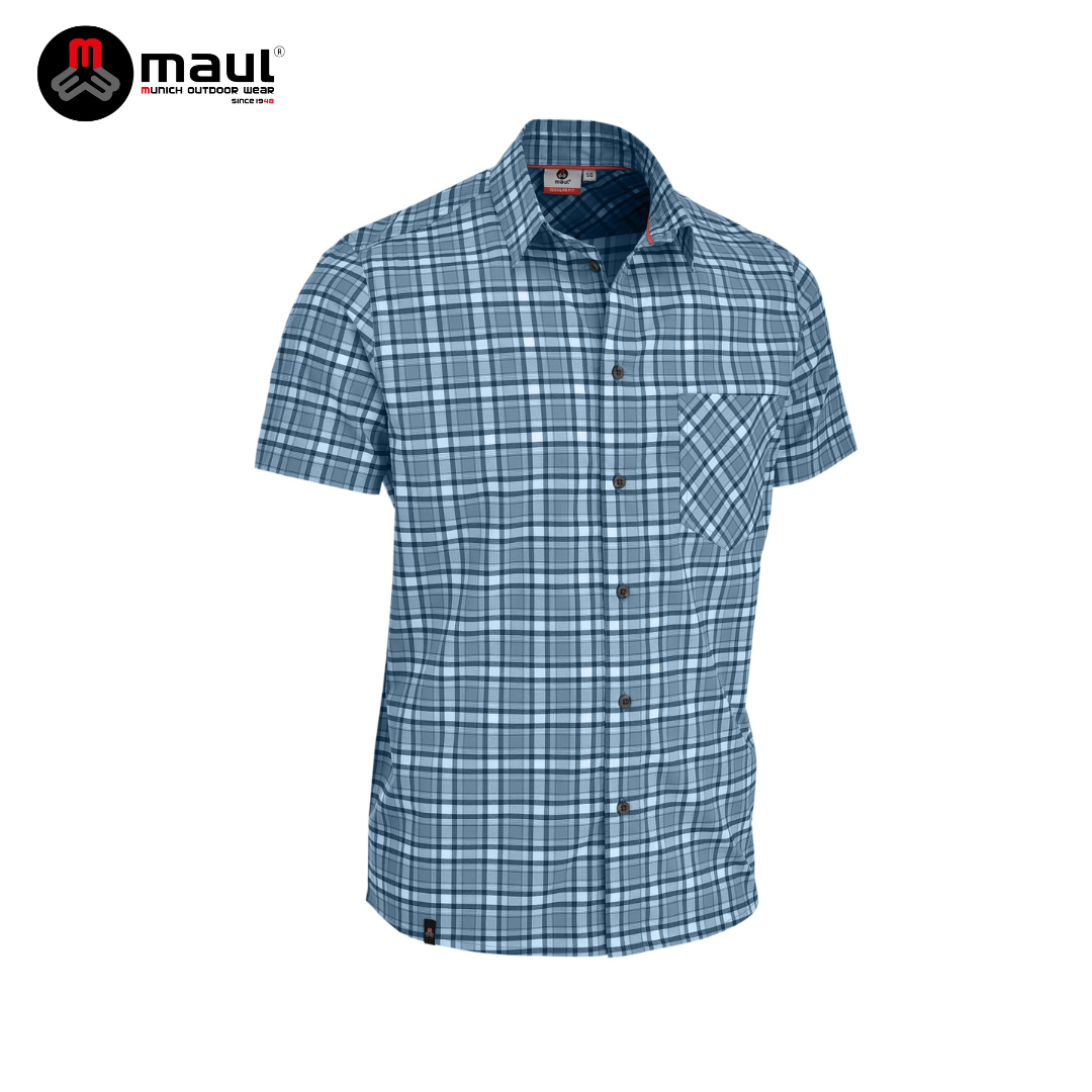 【 MAUL】Holzkirchen 男款經典格紋短袖襯衫 MAUL